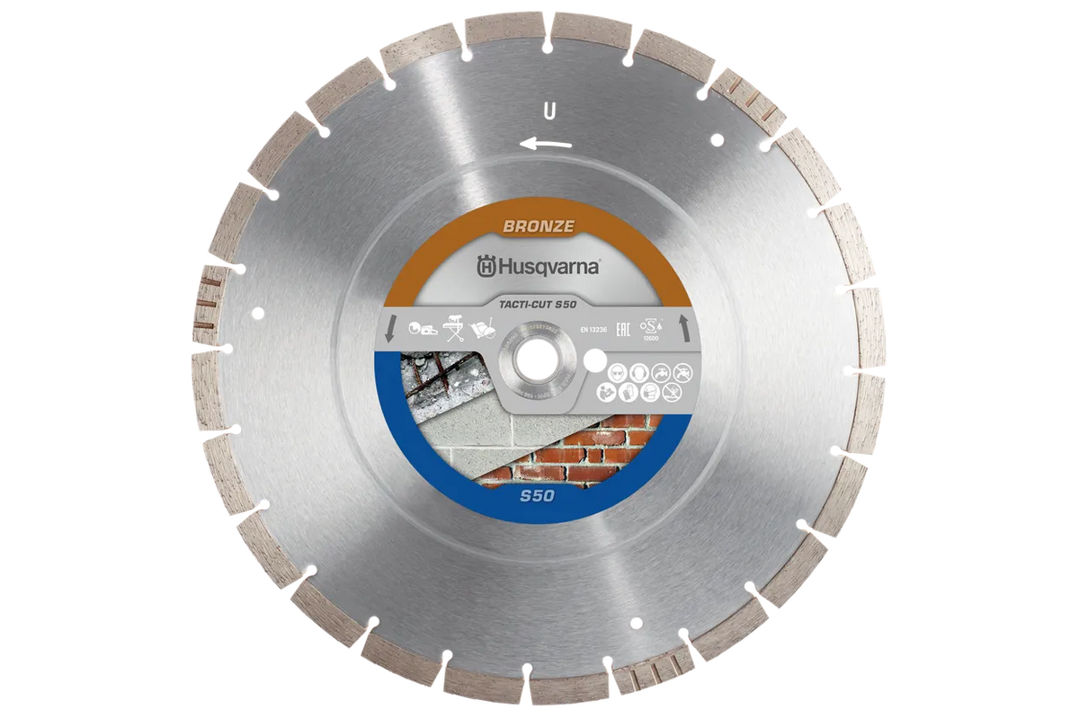 Husqvarna 579816404 Tacti-Cut S50 Segmented Rim Diamond Blade