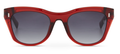 Hermossa HM-1657 03 Red Frame Gradient Sunglasses 52mm