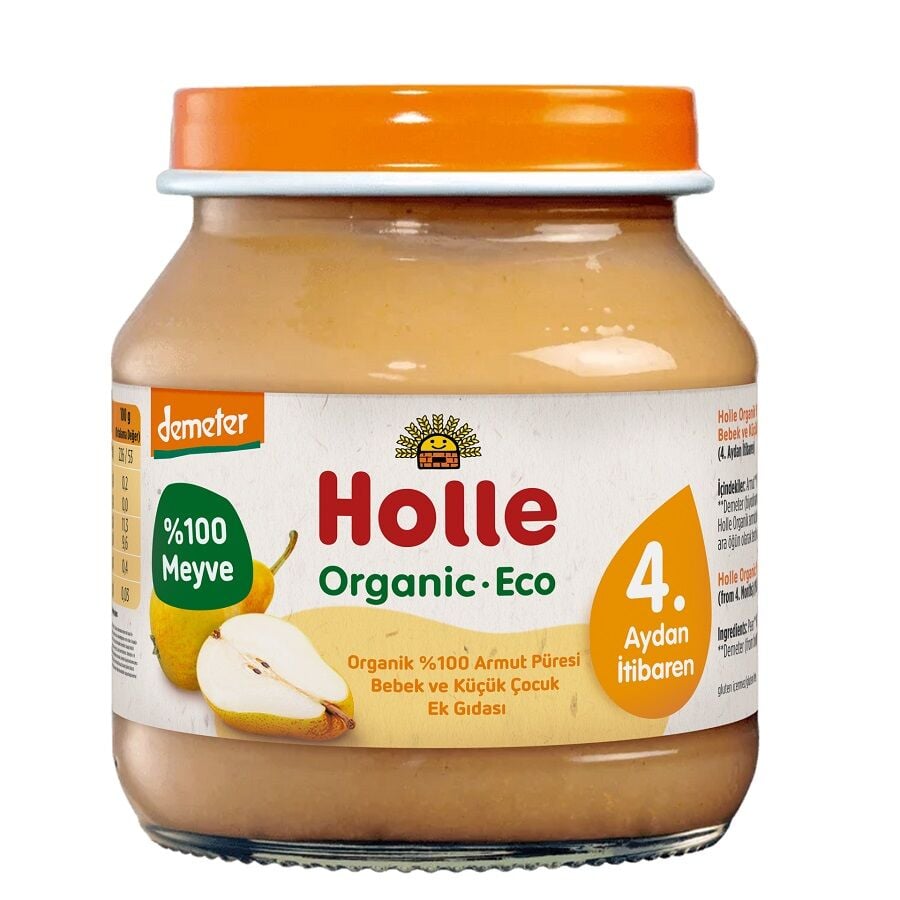 Holle Organic Pear Puree Smooth Fruit Blend 125g