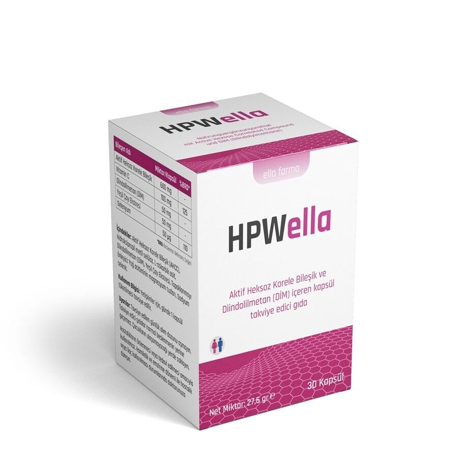 Ella Farma HPWella AHCC & Vitamin C Supplement 30 Capsules