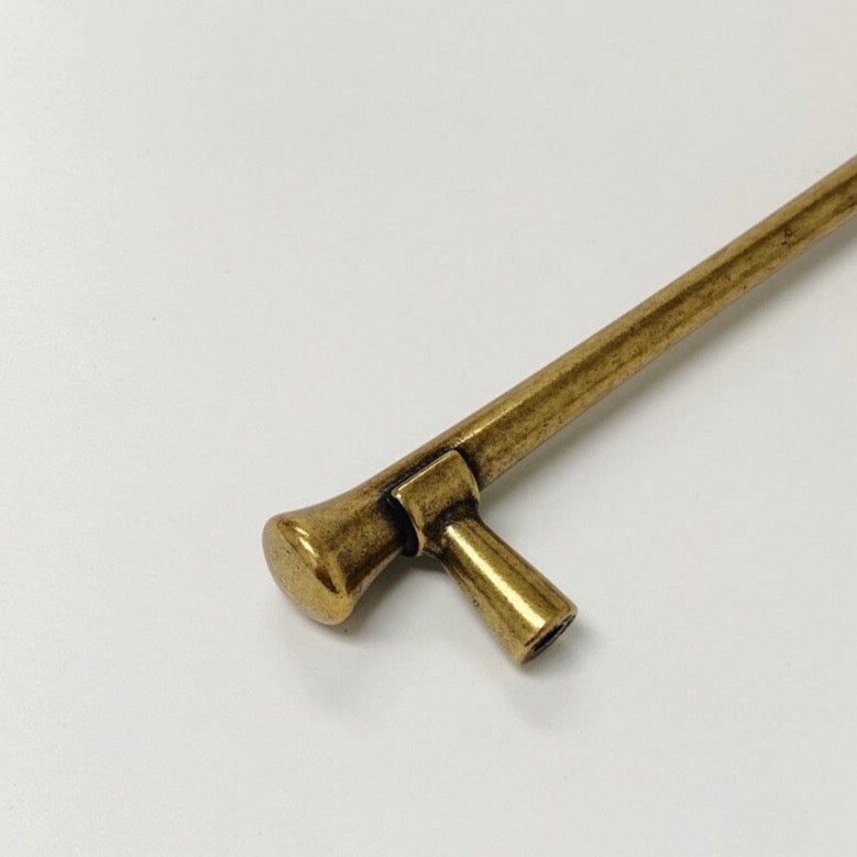 Hourglass "Tuscany" Drawer Pulls and Knobs in Antique Brass