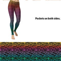 Ombre Rainbow Leggings with Pockets