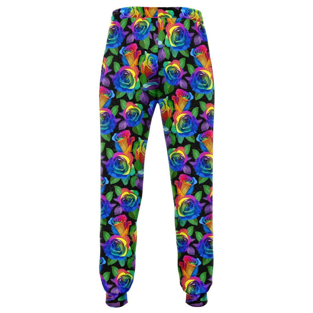 Rainbow Rose Joggers Ready  to Ship