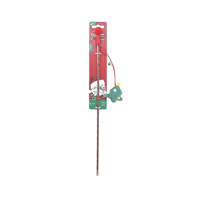 M-Pets Christmas Magic Cat Teaser Wand Interactive Toy