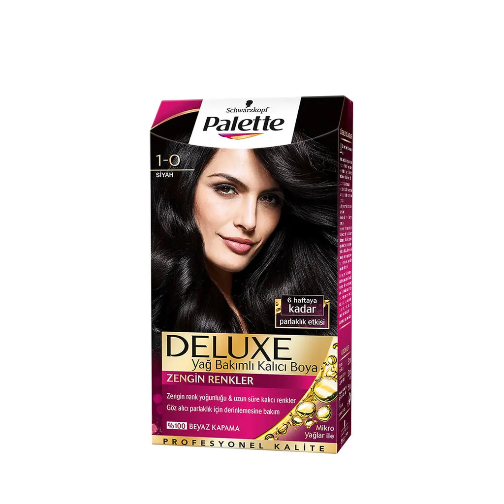 Palette Deluxe 1-0 Black Permanent Hair Color