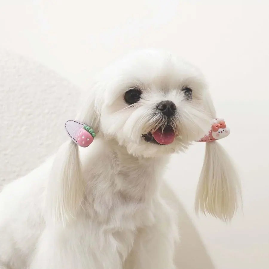 M-Pets Glam Pink Figure Hair Clip Accessory for Cats & Dogs