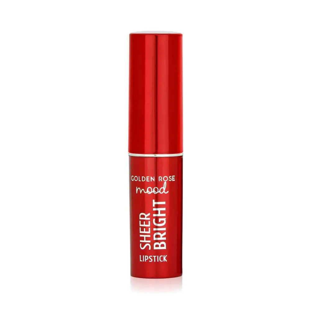 Golden Rose Mood Sheer Bright Lipstick in 103 Coral Red
