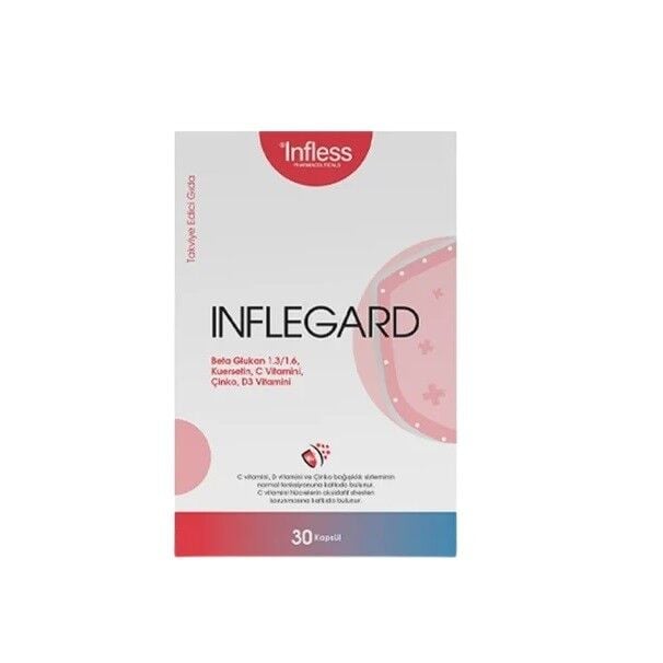 Infless Inflegard Beta Glucan & Quercetin Supplement 30 Capsules
