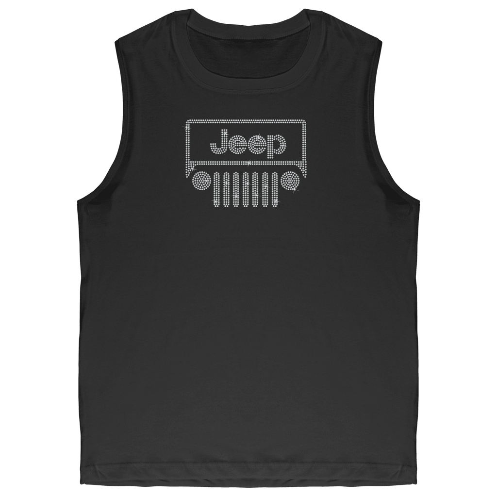 Rhinestone Offroad Grill Shirt Crew Neck, V Neck, Tank Top