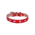 Cattie Studded Leather Cat Collar Stylish Pet Accessory 20-23cm