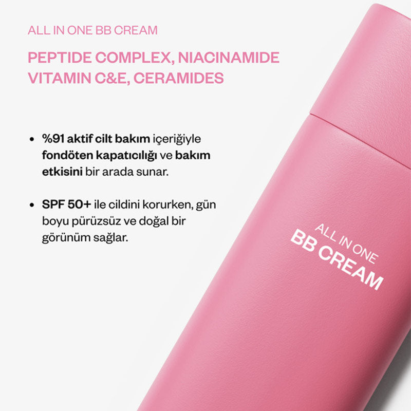 Kremi All In One BB Cream SPF 50 Medium Coverage 50 ml