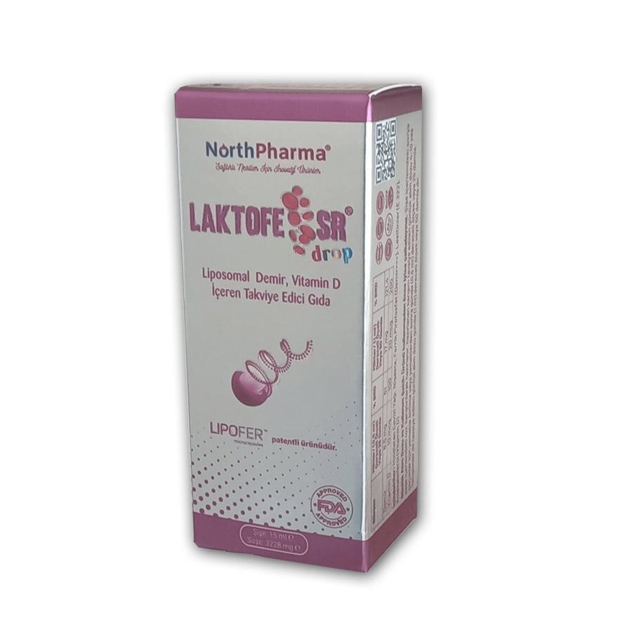 North Pharma Laktofe SR Iron & Vitamin D Supplement 15ml
