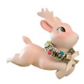 Leaping High Pink Reindeer Clip Ornament by Bethany Lowe