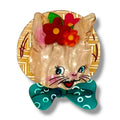 Bunny Bloom Brooch by Lipstick & Chrome