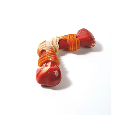 M-Pets Carnivore Boomerang Bone Bacon Scented Dog Toy Large