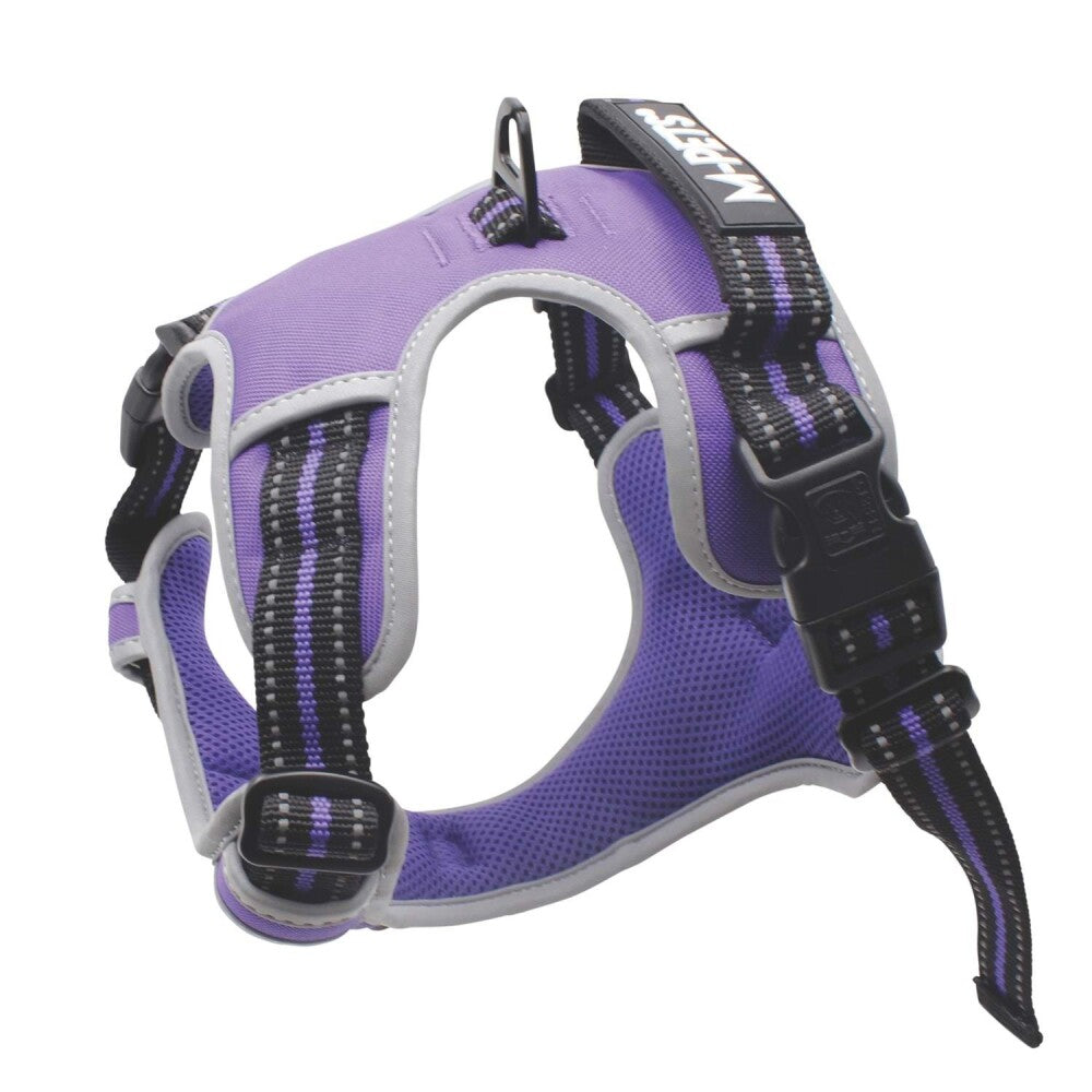 M-Pets Hiking Soft Reflective Dog Harness Purple Small