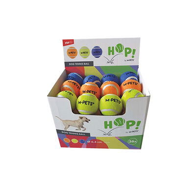 M-Pets Hop Tennis Ball Durable Bouncy Dog Toy 6.4 cm