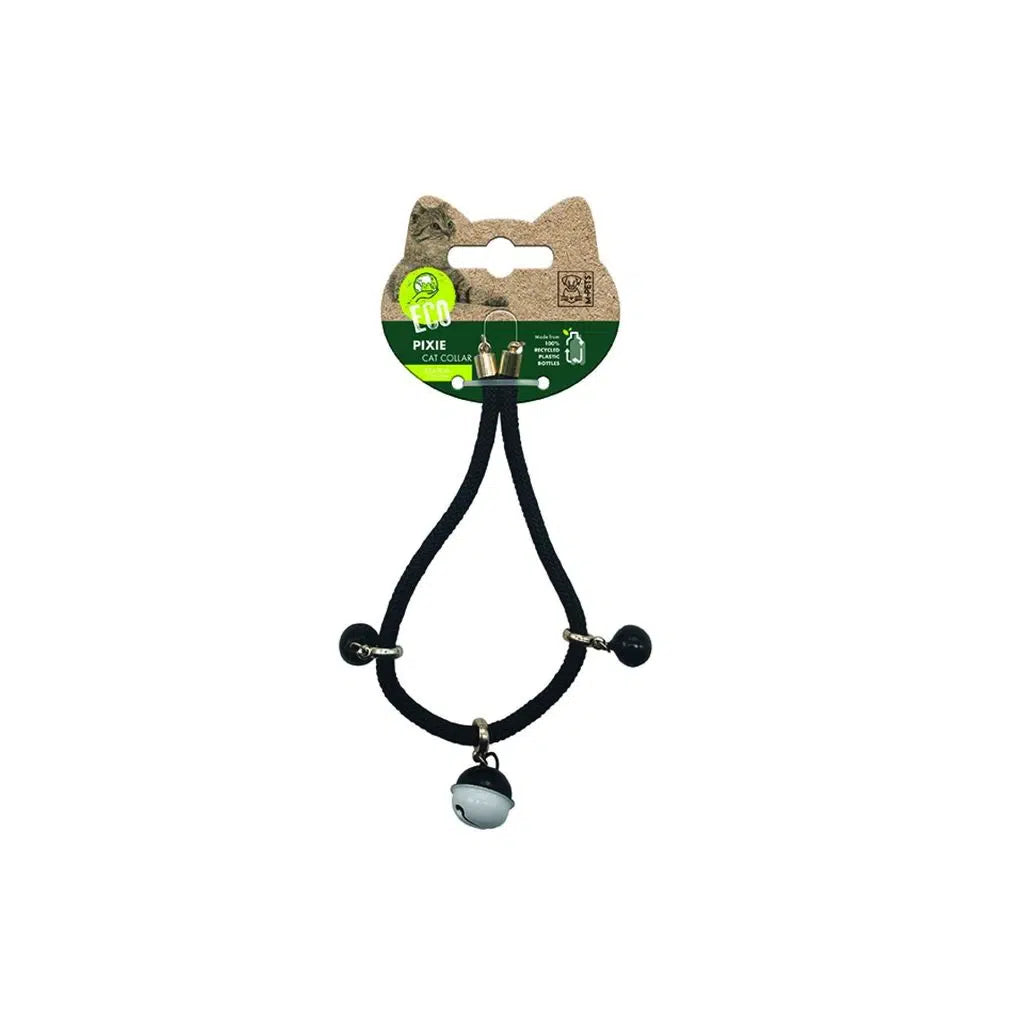 M-Pets Pixie Cat Collar with Bell Black 1 Count