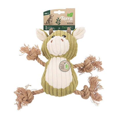M-Pets Rosie Eco Plush Dog Toy Sustainable Fiber Fill 11in