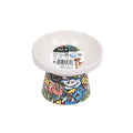 M-Pets Urban Style Tilted Ceramic Cat Bowl Color Mix 150 ml