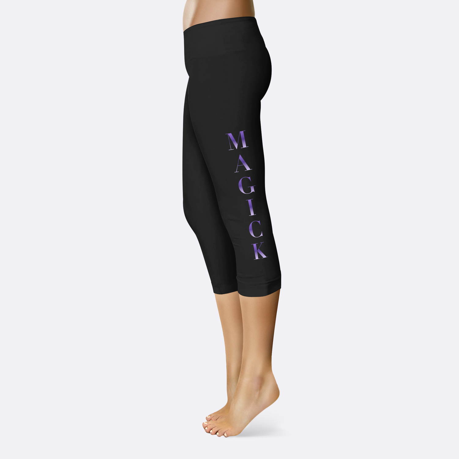 Wiccan Magick Leggings with Pockets Full or Capri Length