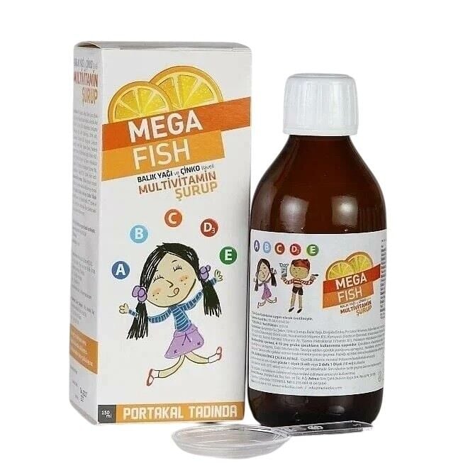 MegaFish Multi Vitamin Syrup with Fish Oil & Zinc 150 ml