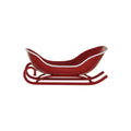Metal Santa's Sleigh Display