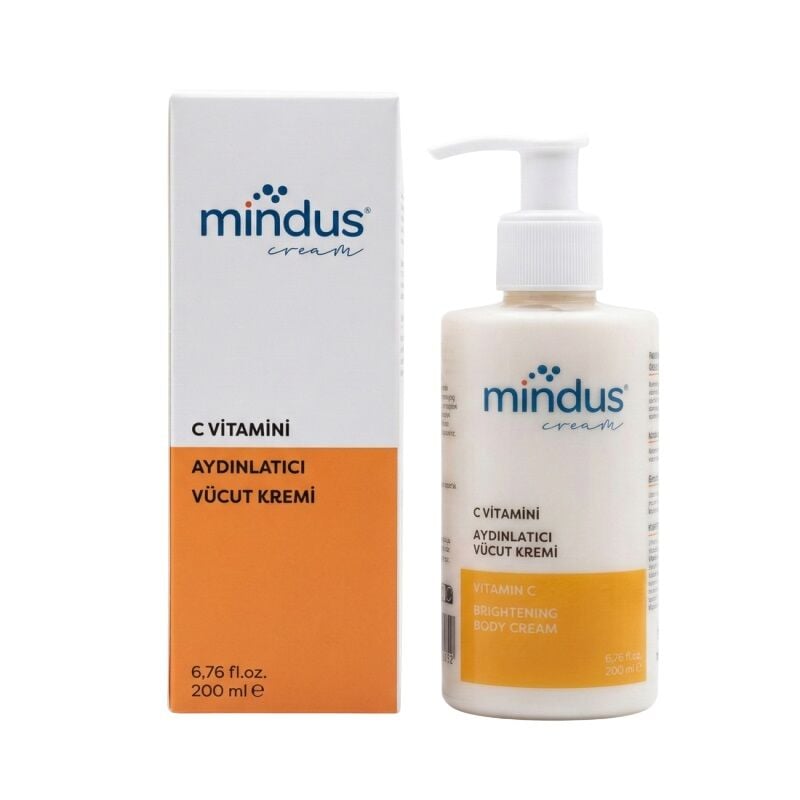 Mindus Vitamin C Brightening Body Cream for Radiant Skin 200 ml