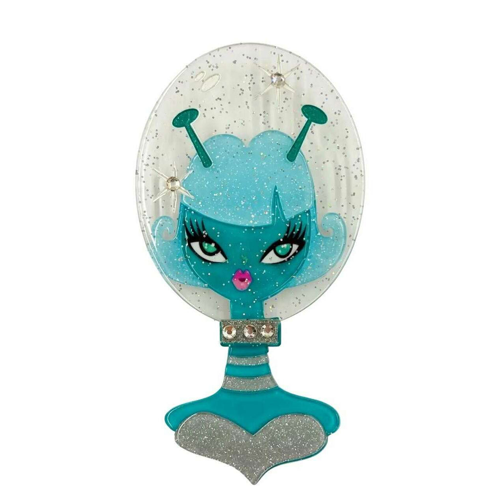 Beam Me Up Babe Spooky Doll Brooch by Miss Fluff x Lipstick & Chrome
