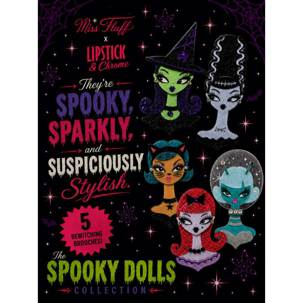Hex Appeal Spooky Doll Brooch by Miss Fluff x Lipstick & Chrome