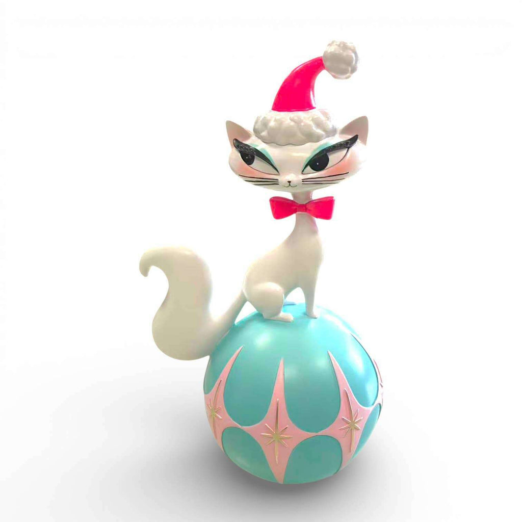 12" Swanky Christmas Kitty Figurine | Miss Fluff December Diamonds