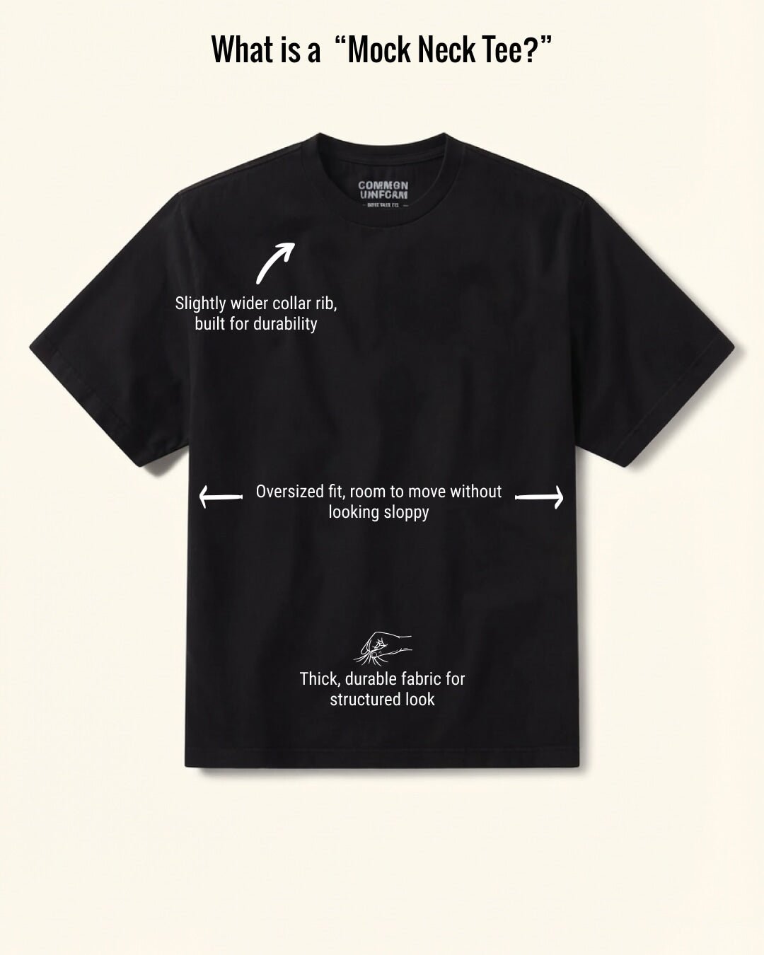 MENS MOCK NECK TEE