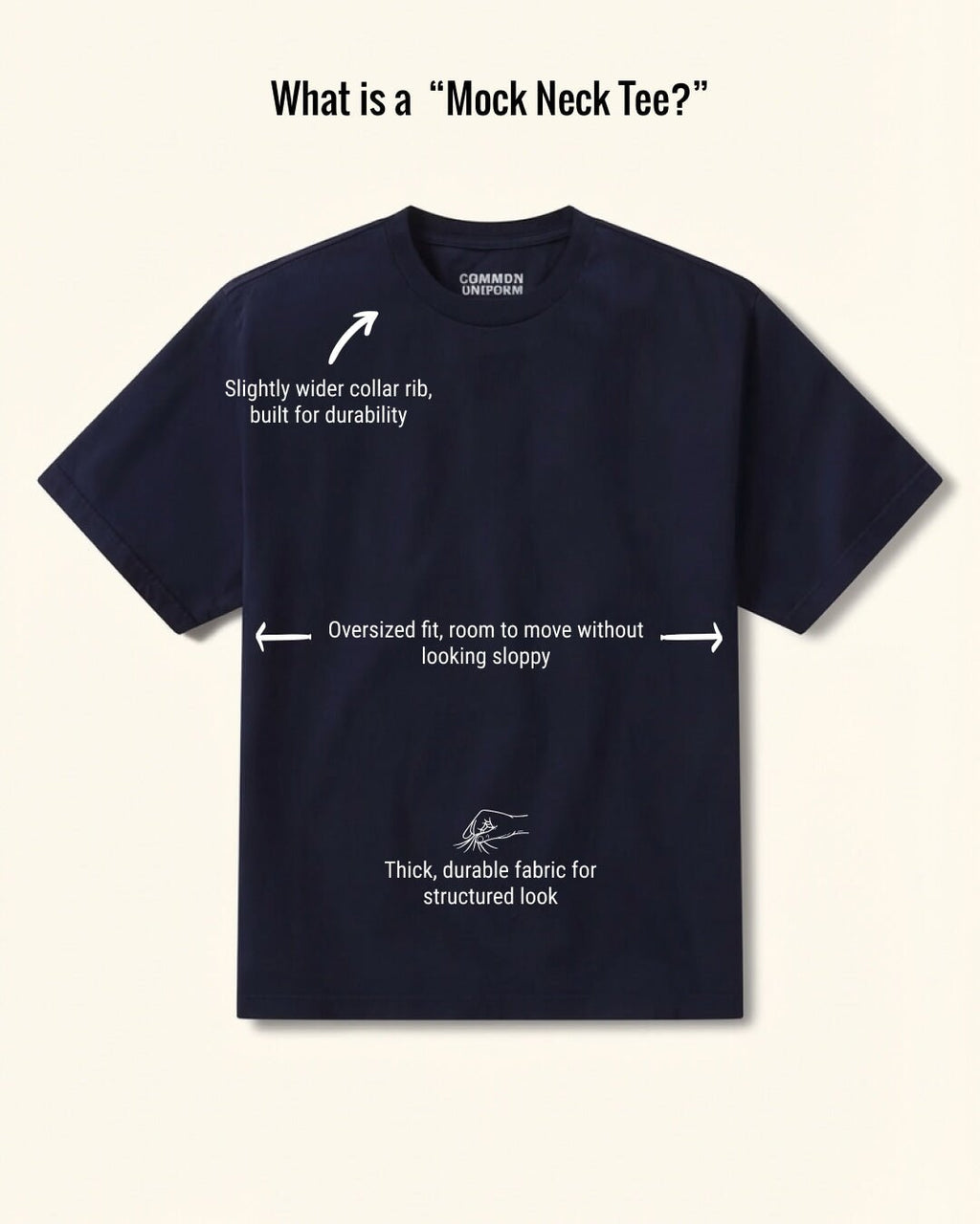 MENS MOCK NECK TEE