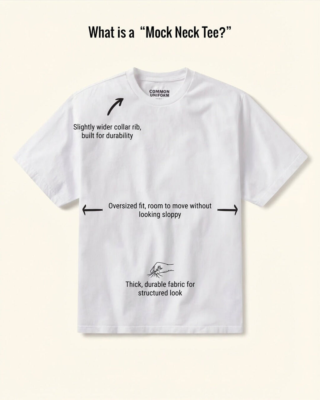 MENS MOCK NECK TEE