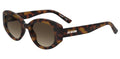 Moschino Love Women's Square Sunglasses Black and Gold 50mm
