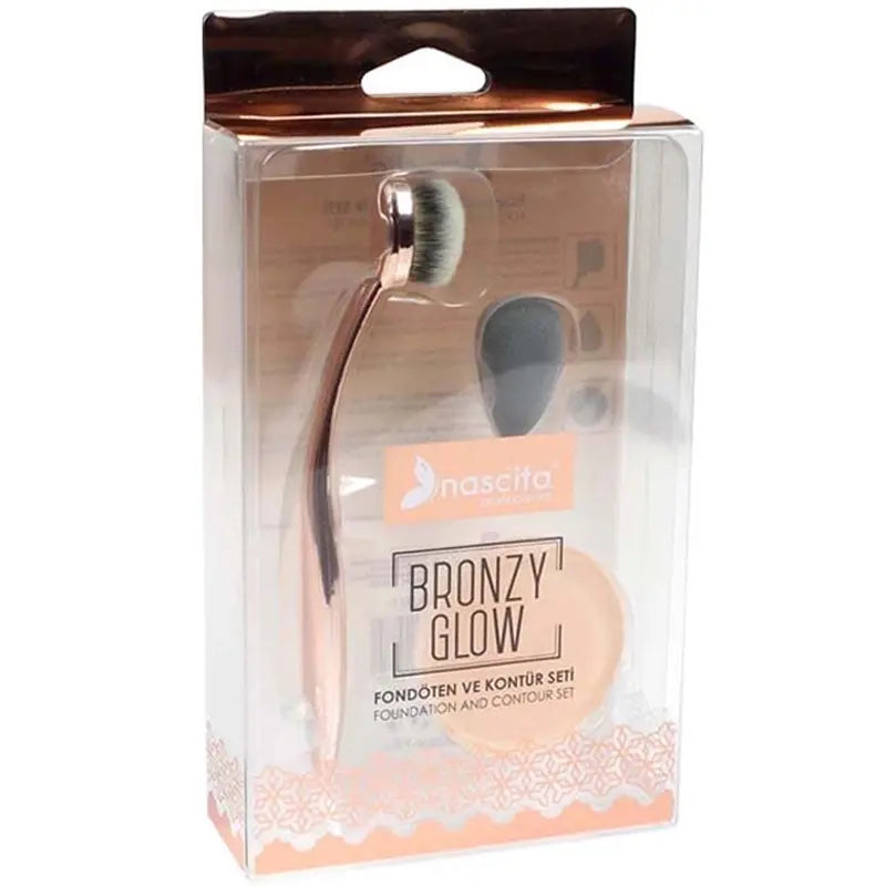 Nascita Bronzy Glow Foundation & Contour Brush Set