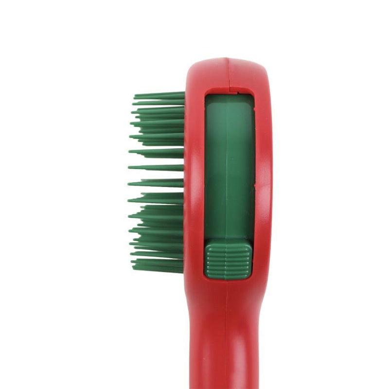 Nascita New Year Retractable Hair Brush with Mirror Red 77