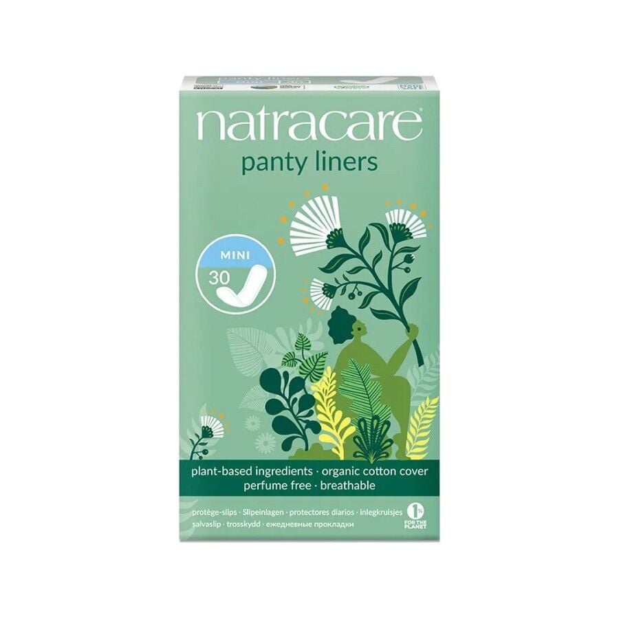 Natracare Mini Daily Panty Liners Organic Cotton 30 Count
