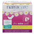Natracare Ultra Extra Normal Pads with Wings 12 Count