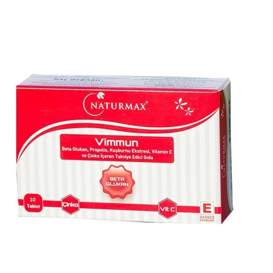 Naturmax Vimmun Immune Support Supplement with Beta Glucan 10 Tablets