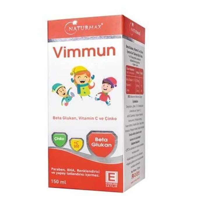 Naturmax Vimmun Syrup with Beta Glucan & Vitamin C 150ml