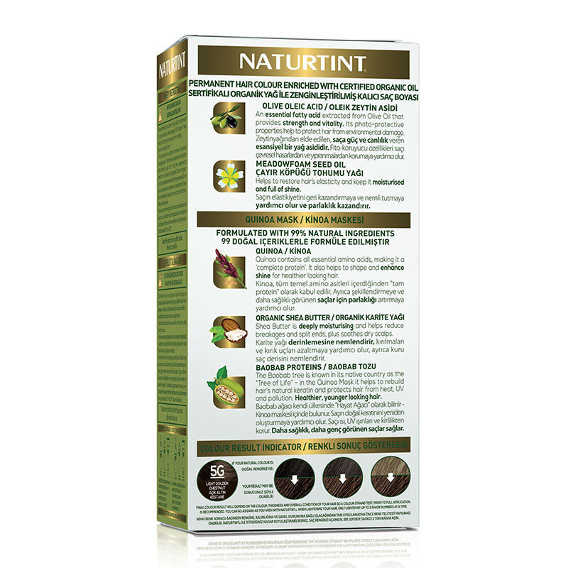 Naturtint Permanent Hair Color 5G Light Golden Chestnut 170ml