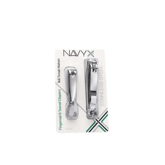 Navyx Dual Nail Clipper Set for Precise Grooming 2-Piece