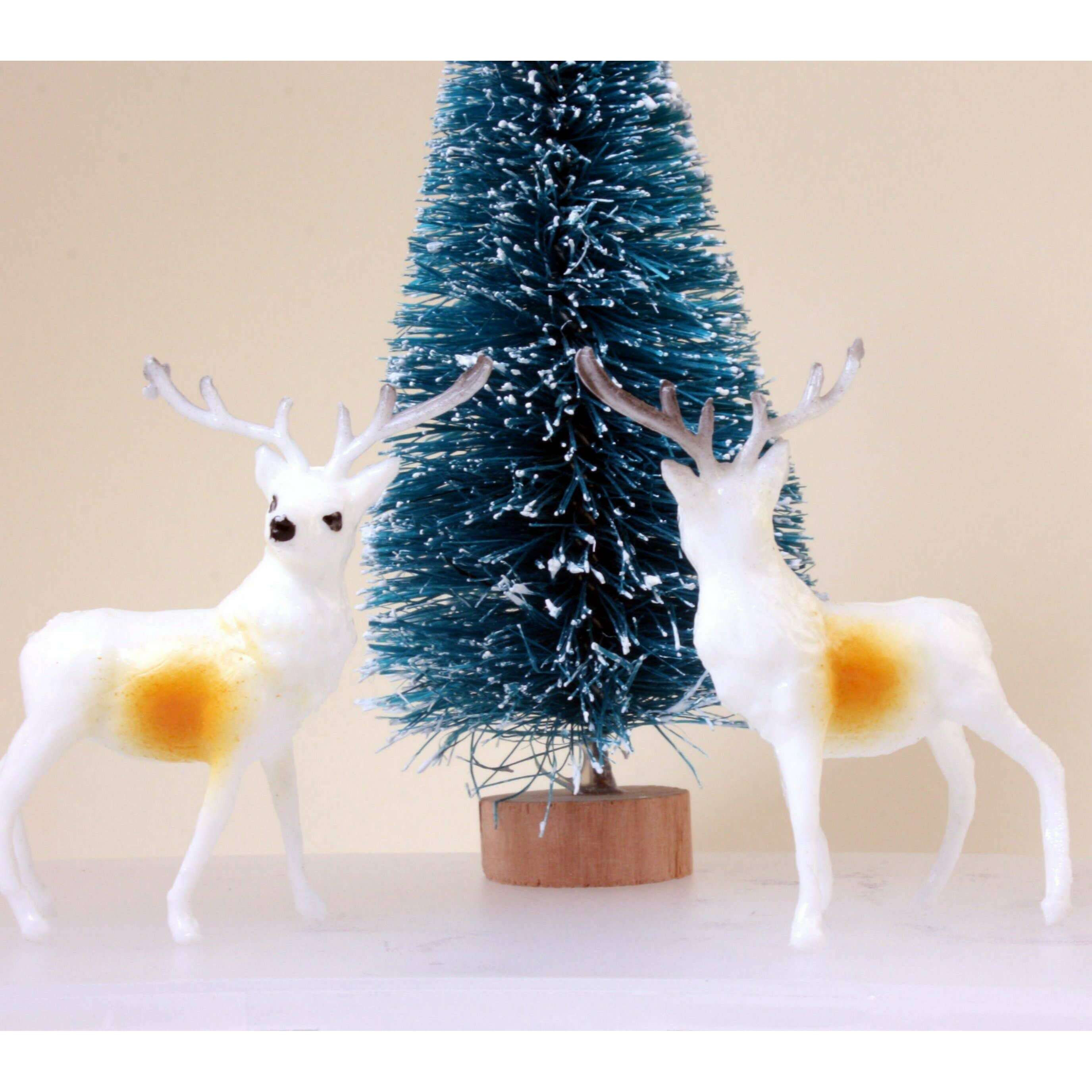 New Old Stock 1.5" Reindeer Decorative Figurine, 1960s