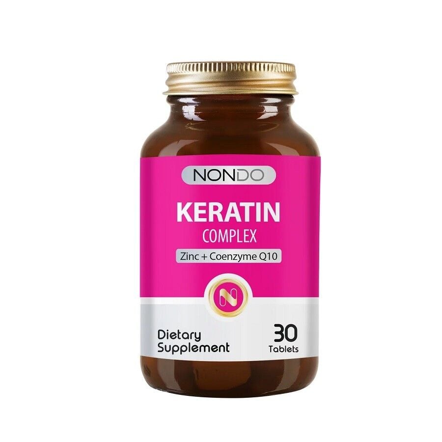 Nondo Vitamins Keratin Complex for Hair and Nail Support 30 Tablets