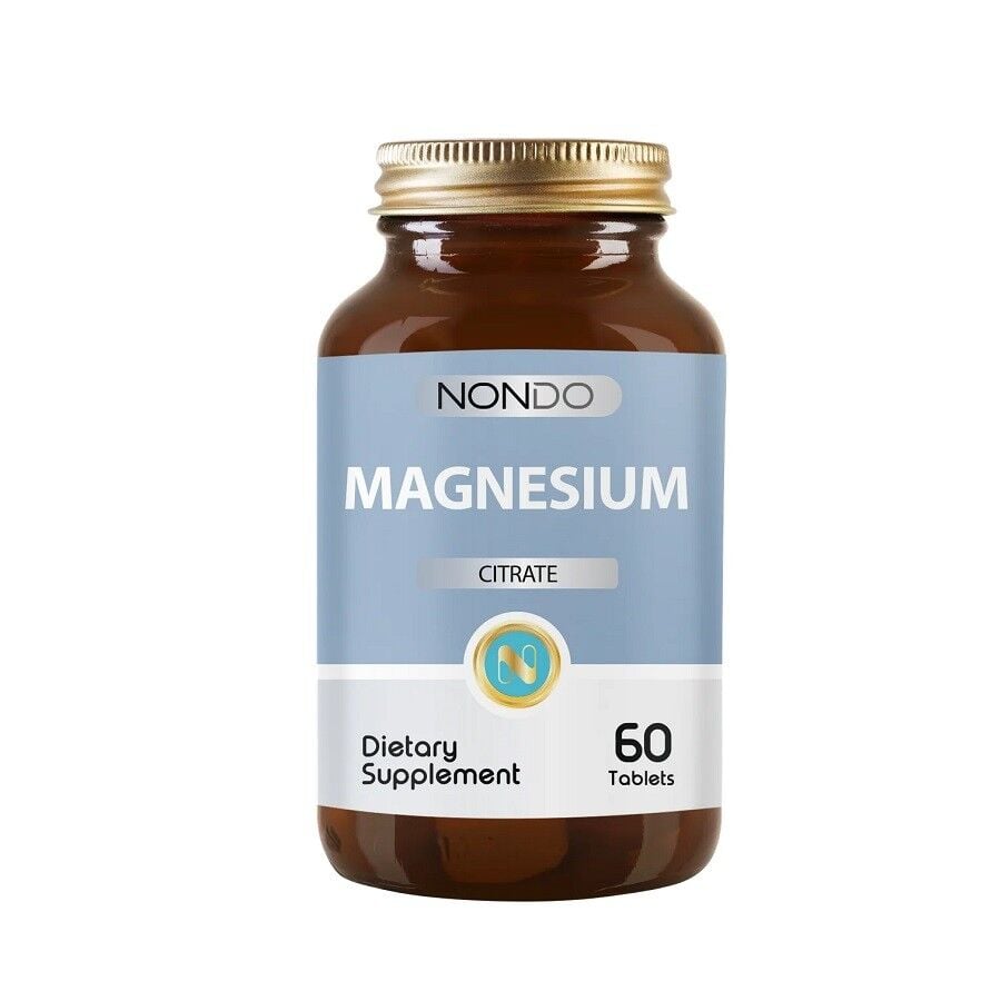 Nondo Vitamins Magnesium Citrate 300mg Dietary Supplement 60 Tablets