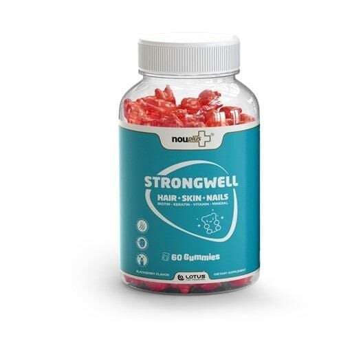 Nouplus Strongwell SNH 60 Gummies for Hair, Skin & Nails