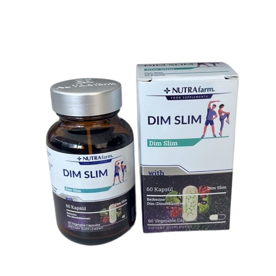 Nutrafarm DIM Slim Dietary Supplement with Berberine 60 Capsules