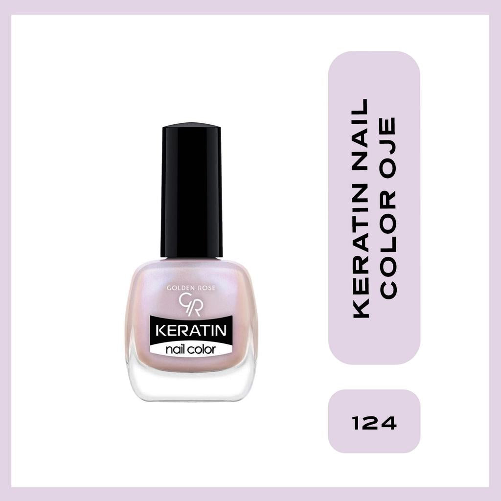 Golden Rose Keratin Nail Color Long-Wear Polish No: 124 10.5ml