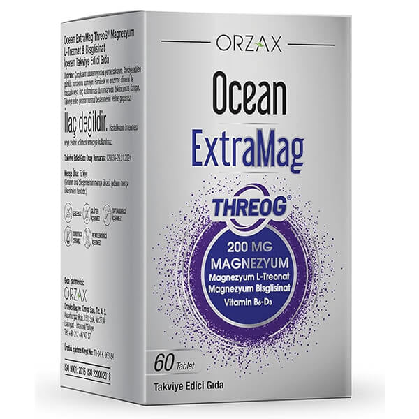 Orzax Ocean ExtraMag Threog Magnesium Supplement 60 Tablets